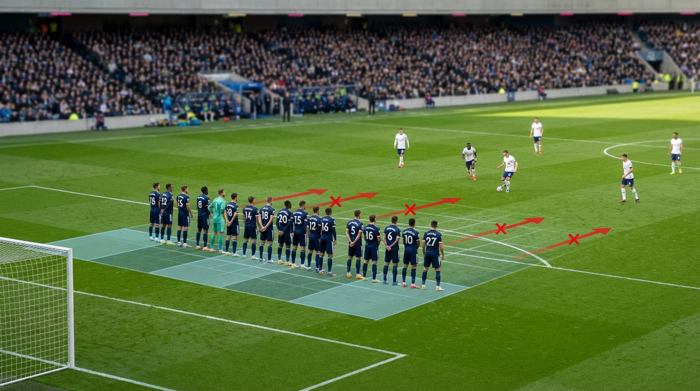 Football Tactical Breakdown of Defensive Compactness