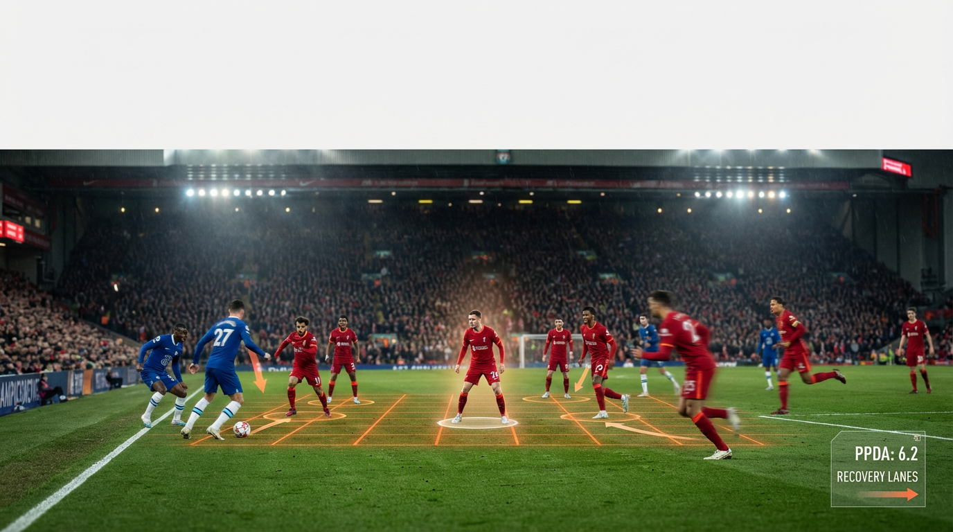 Football Team Structure Analysis of Pressing and Recovery